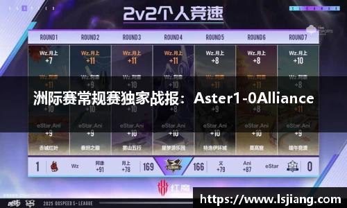 洲际赛常规赛独家战报：Aster1-0Alliance